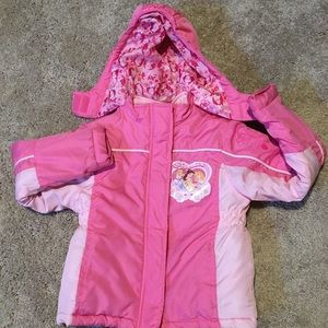 Disney princess girls snow jacket size 6